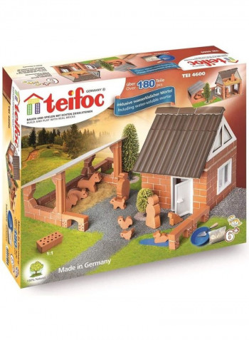 180-Piece Farm House Brick Construction Kit