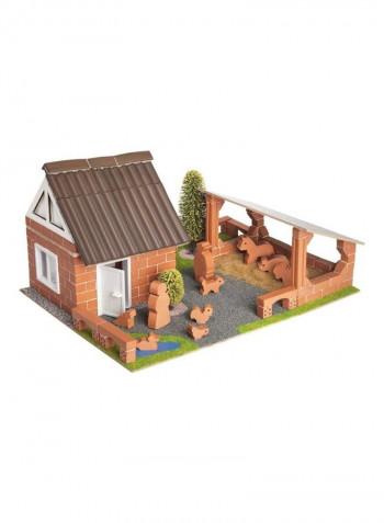 180-Piece Farm House Brick Construction Kit