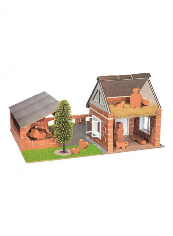 180-Piece Farm House Brick Construction Kit