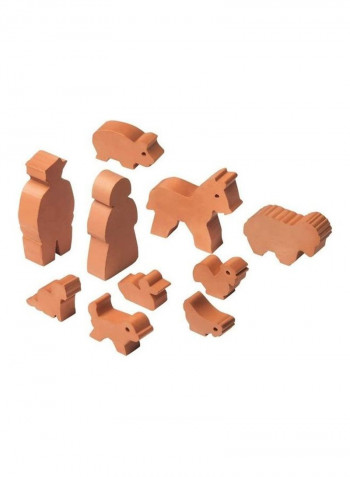 180-Piece Farm House Brick Construction Kit