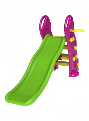Indoor/Outdoor Slide Plum And Basketball 159x76x100cm