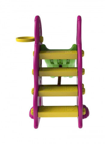 Indoor/Outdoor Slide Plum And Basketball 159x76x100cm