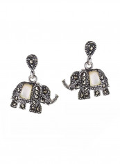 925 Sterling Silver Marcasite Style Stud Earrings With Mother Of Pearl And Iron Pyrite reviews 925 Sterling Silver Marcasite Style Stud Earrings With Mother Of Pearl And Iron Pyrite
