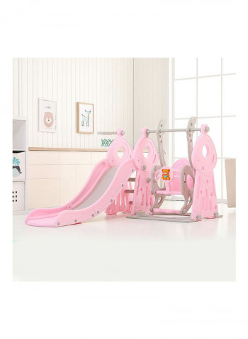 3-In-1 Swing And Slide With Basketball Hook