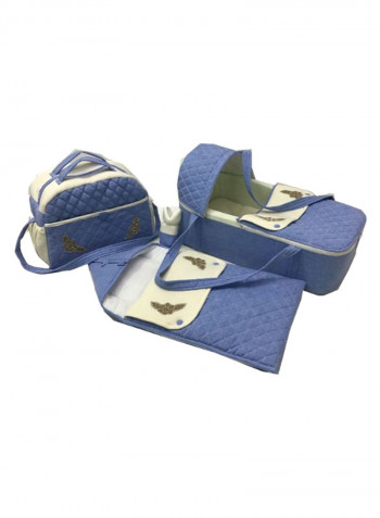 4-Piece Flower Embroidered Baby Carrier Set
