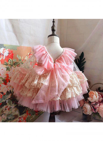 Premium Dress Pink/Beige