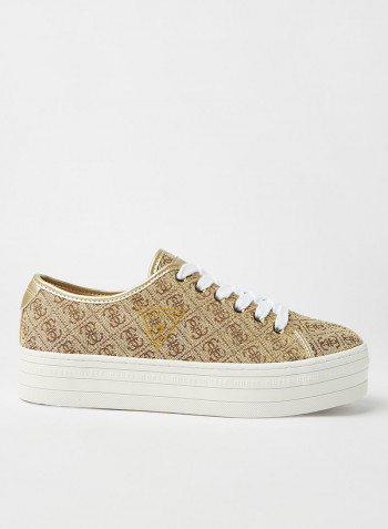Buddi 2 Platform Sneakers Brown Multi Fabric