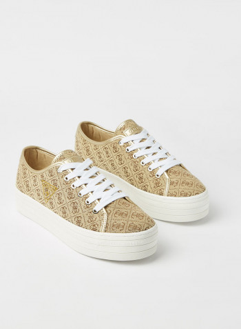 Buddi 2 Platform Sneakers Brown Multi Fabric