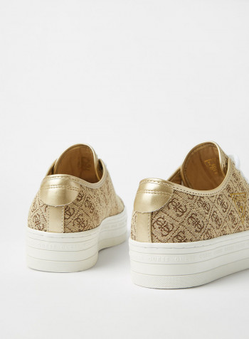 Buddi 2 Platform Sneakers Brown Multi Fabric