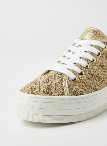 Buddi 2 Platform Sneakers Brown Multi Fabric