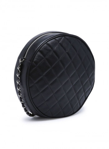 Cee Girl Round Crossbody Bag Black