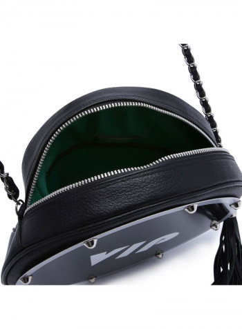 Cee Girl Round Crossbody Bag Black
