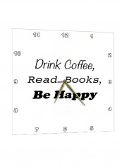 Quote Printed Wall Clock Black/White 13 x 13inch reviews Quote Printed Wall Clock Black/White 13 x 13inch