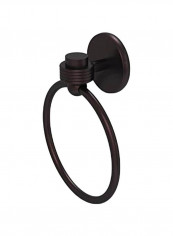 Satellite Orbit One Collection Groovy Accent Towel Ring Black 6x2x7.5inch