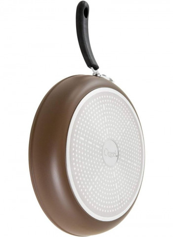 Non-Stick Style Coating Frying Pan Beige/Brown 12inch