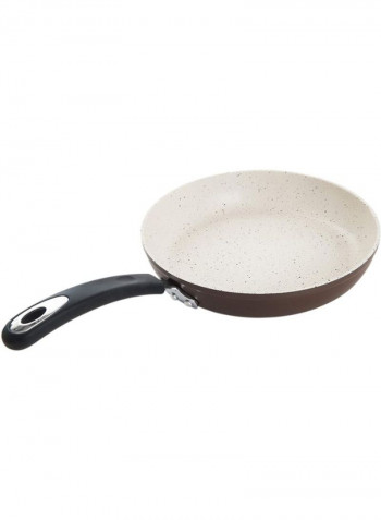 Non-Stick Style Coating Frying Pan Beige/Brown 12inch