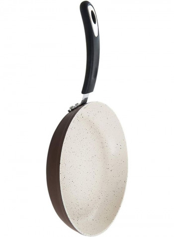Non-Stick Style Coating Frying Pan Beige/Brown 12inch