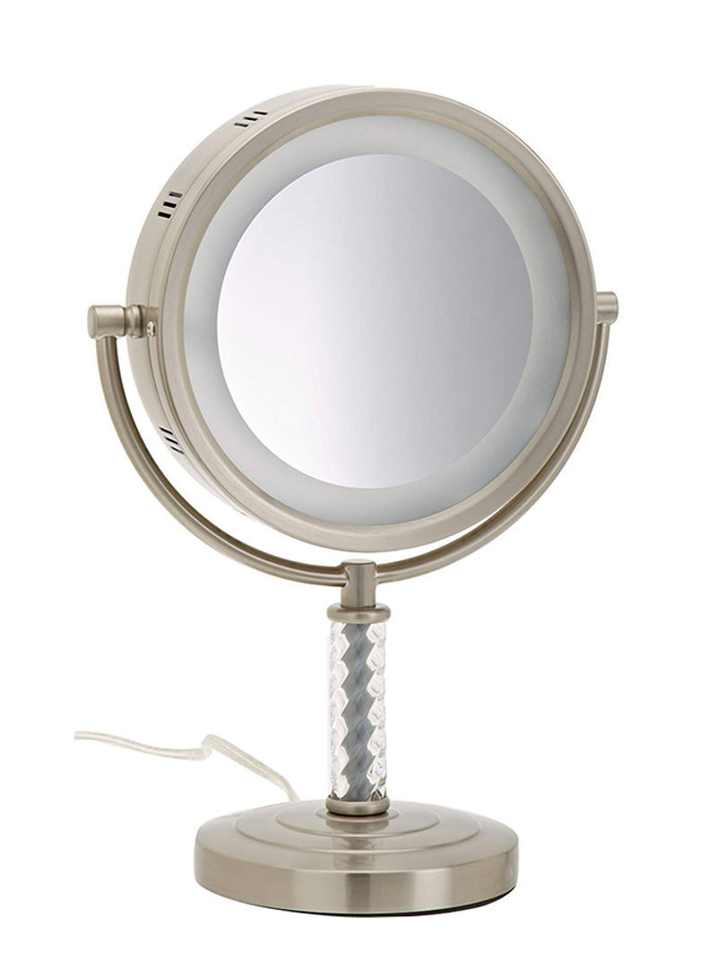 Vanity Mirror With Halo Light Gold 8inch