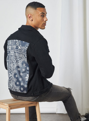 Back Print Cartel Long Sleeve Jackets Black