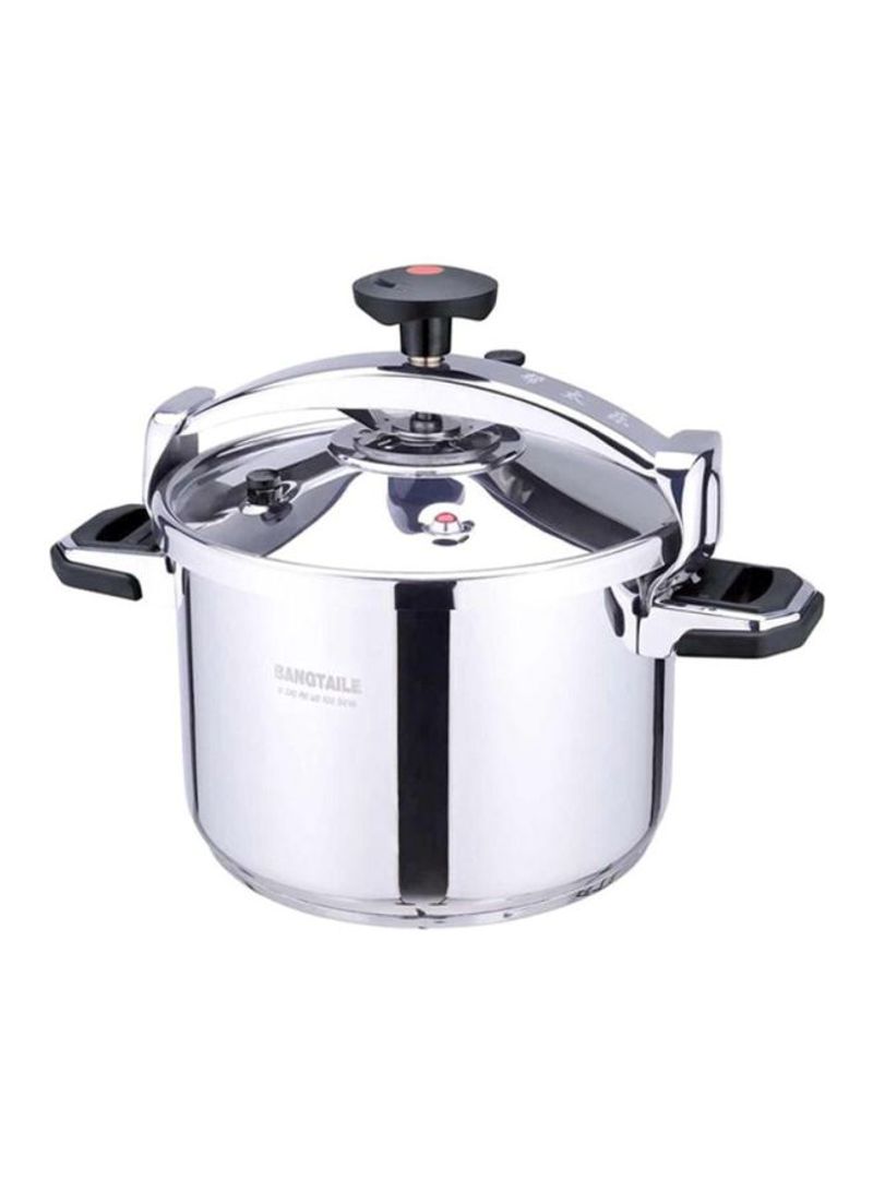 Stainless Steel Pressure Cooker 18L Silver 44centimeter
