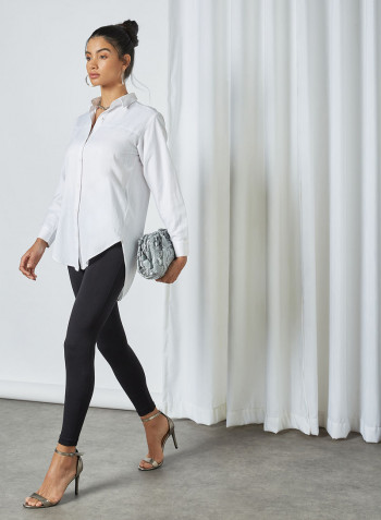 Look At Me Now Cropped Seamless Leggings Very Black