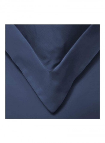3-Piece Duvet Cover Set Combination Navy Blue King/CalKing