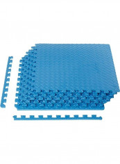10-Piece Puzzle Game Design Mat Blue 100x100x2.5cm