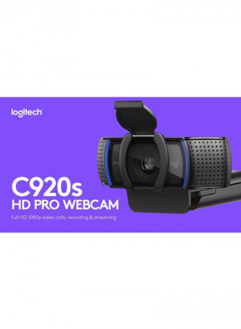 C920s Pro HD Web Cam Black