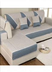 Modern Style Universal Sofa Slipcover Grey/Beige