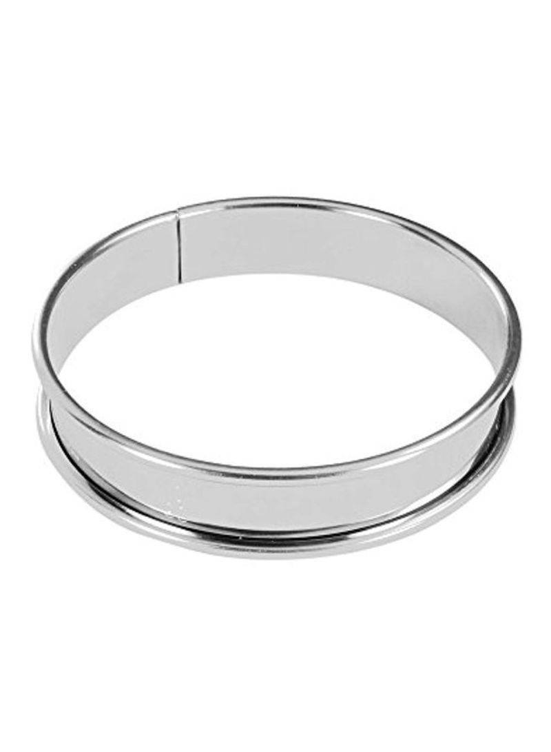 Cake Tart Ring Silver 4.3x4.3x0.8inch