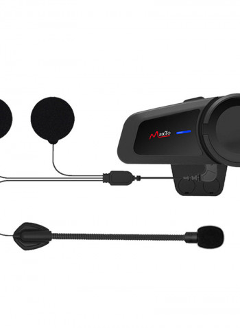 M2 Motorcycle Helmet Intercom Wireless In-Ear Earphones Black