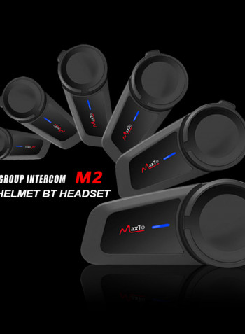 M2 Motorcycle Helmet Intercom Wireless In-Ear Earphones Black