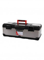 Steel Tool Box Black/Grey/Red 67x28x23.5centimeter