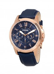 Men's Leather Analog Wrist Watch FS4835