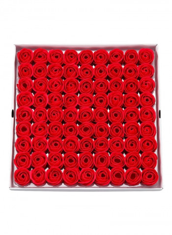 81-Piece Rose Flower Bath Soap
