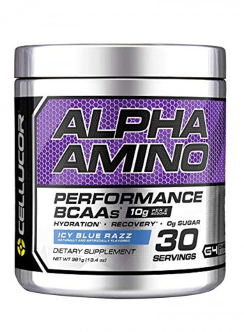 Alpha Amino Performance BCCA - Icy Blue Razz - 30 Servings