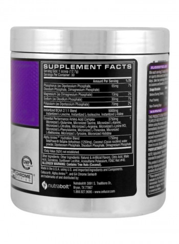 Alpha Amino Performance Sports Dink Powder - Fruit Punch - 30 Servings