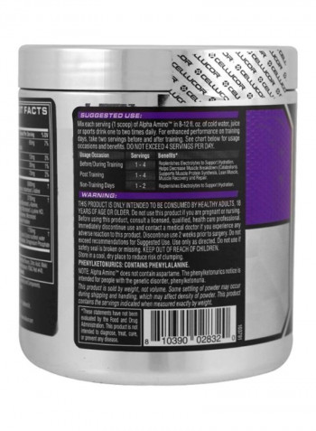 Alpha Amino Performance Sports Dink Powder - Fruit Punch - 30 Servings