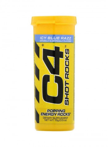 C4 Shot Rocks Pre-Workout - Icy Blue Razz - 12 Servings
