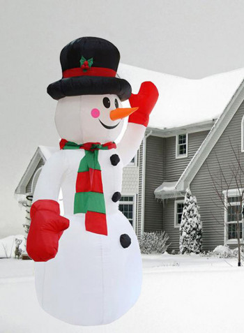 Decorative Inflatable Snowman Multicolour