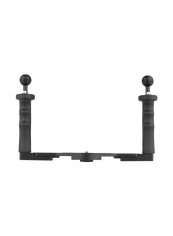 Dual Handle Aluminum Alloy Diving Camera Video Stabilizer Bracket Black reviews Dual Handle Aluminum Alloy Diving Camera Video Stabilizer Bracket Black