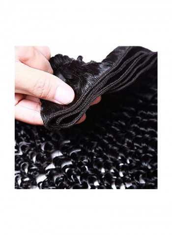 4-Piece Hair Extension Black 16inch