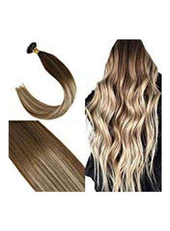 50-Strand Hair Extension Blonde 18inch