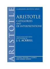 Aristotle Categories And De Interpretatione Paperback