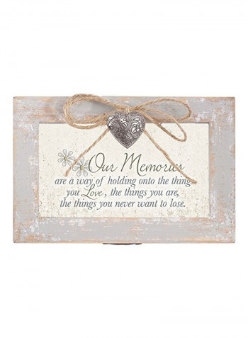 Our Memories Holding Your Love Distressed Music Box