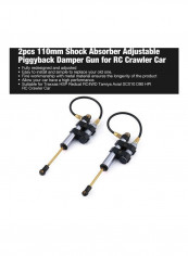 2-Piece Adjustable Piggyback Damper Gun Set For RC Crawler Car