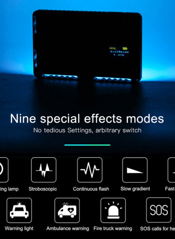 Mamen LED-72R RGB Video Light Lamp 9 Lighting Effects Dimmable Black