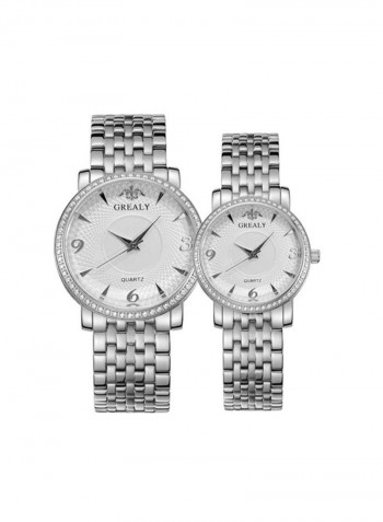 Fashion Business Quartz Analog Couple Watch Set NSSB037006290