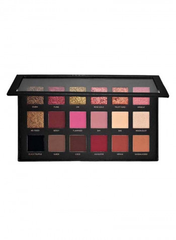 18 Colour Textured Eyeshadow Palette Rose Gold Edition