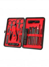 18 In 1 Stainless Steel Professional Manicure Set Black